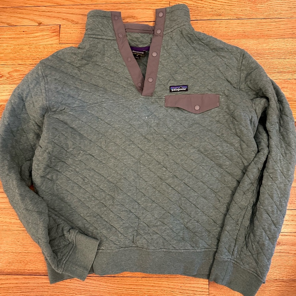 Patagonia men’s XL quilted quarter snap pullover